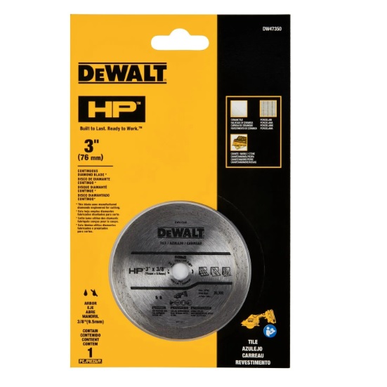 ใบตัดเพชร3" สำหรับเครื่องDCS438 รุ่น DW47350 DEWALT