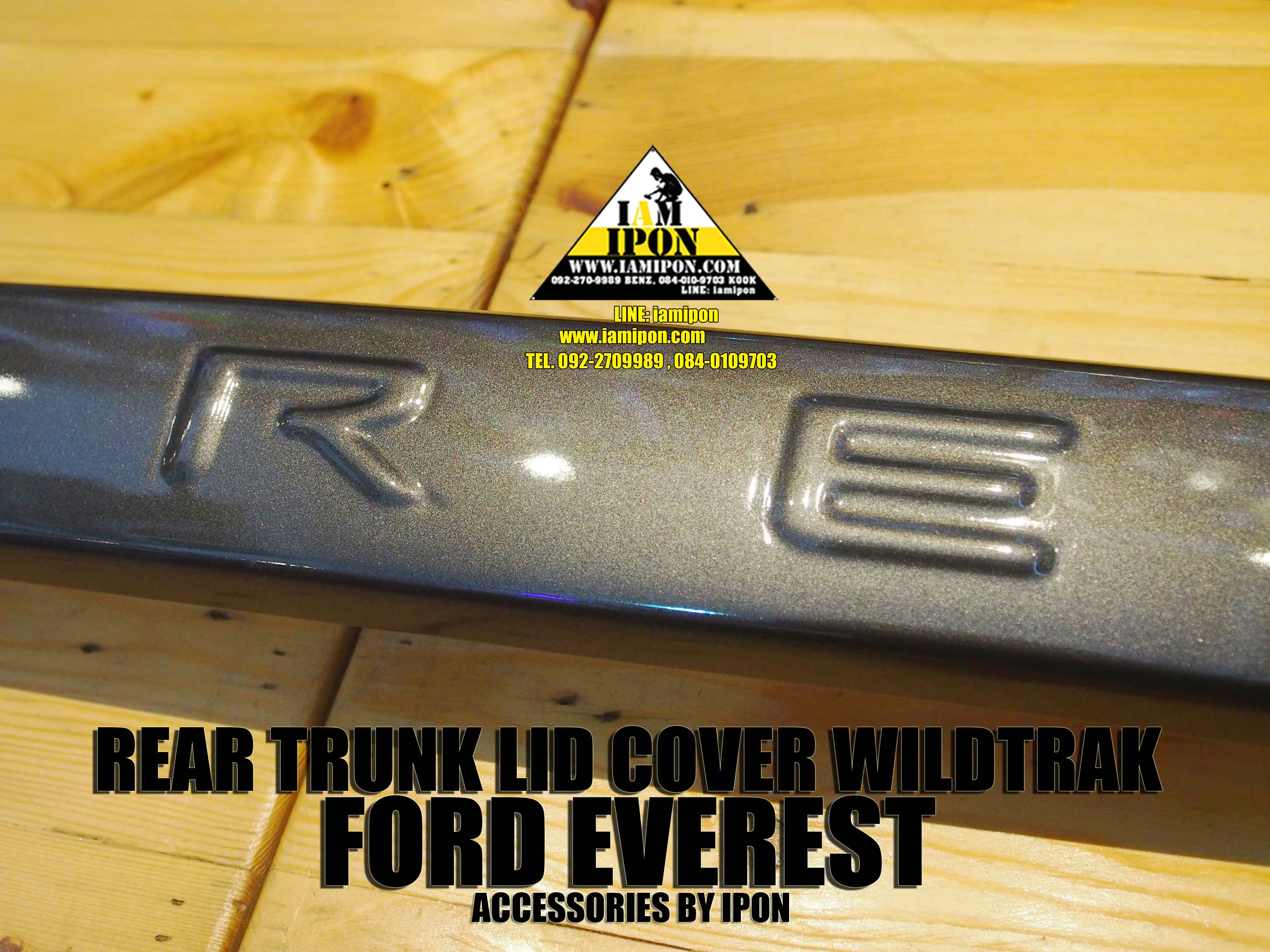 REAR TRUNK LID COVER FORD EVEREST WILDTRAK SPEC คาดคิ้วฝาท้ายสีไวล์ดแทรคฟอร์ดเอเวอเรสต์