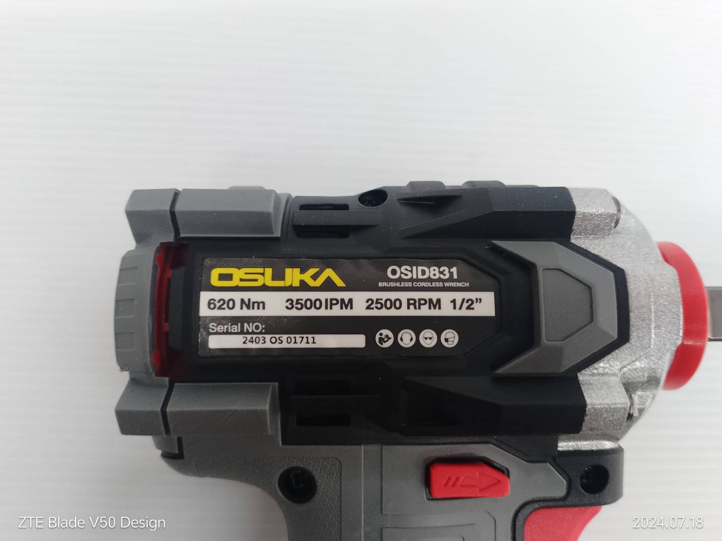 บล็อกไฟฟ้าไร้สายไร้แปรงถ่าน1/2 OSID831-N OSUKA (ตัวเปล่า)