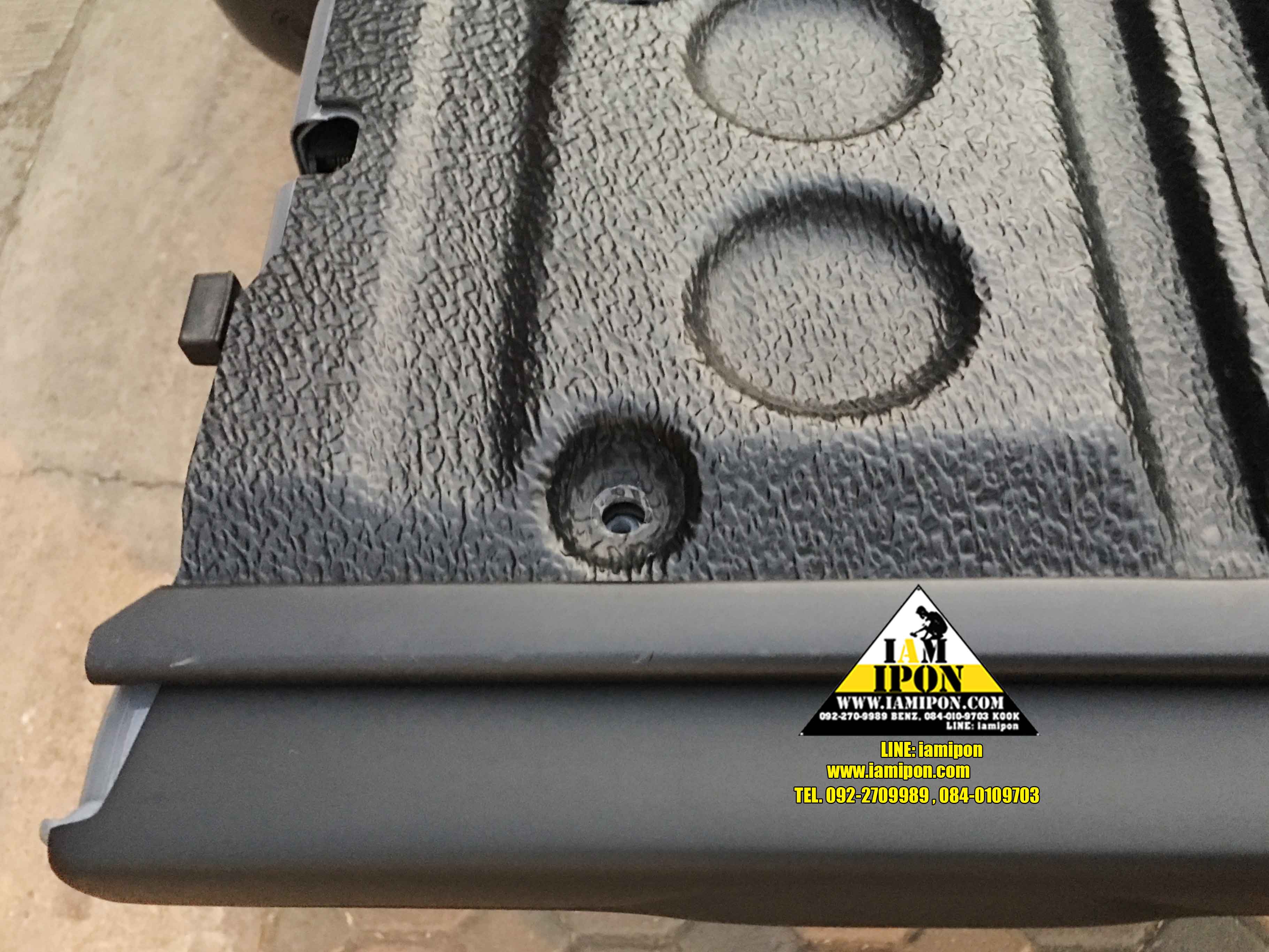 EGDE PROTECTOR PICKUP FULL FORD RANGER RAPTER FLATBLACK กันรอยขอบกระบะดำด้านฟอร์ดเรนเจอร์แร็ปเตอร์