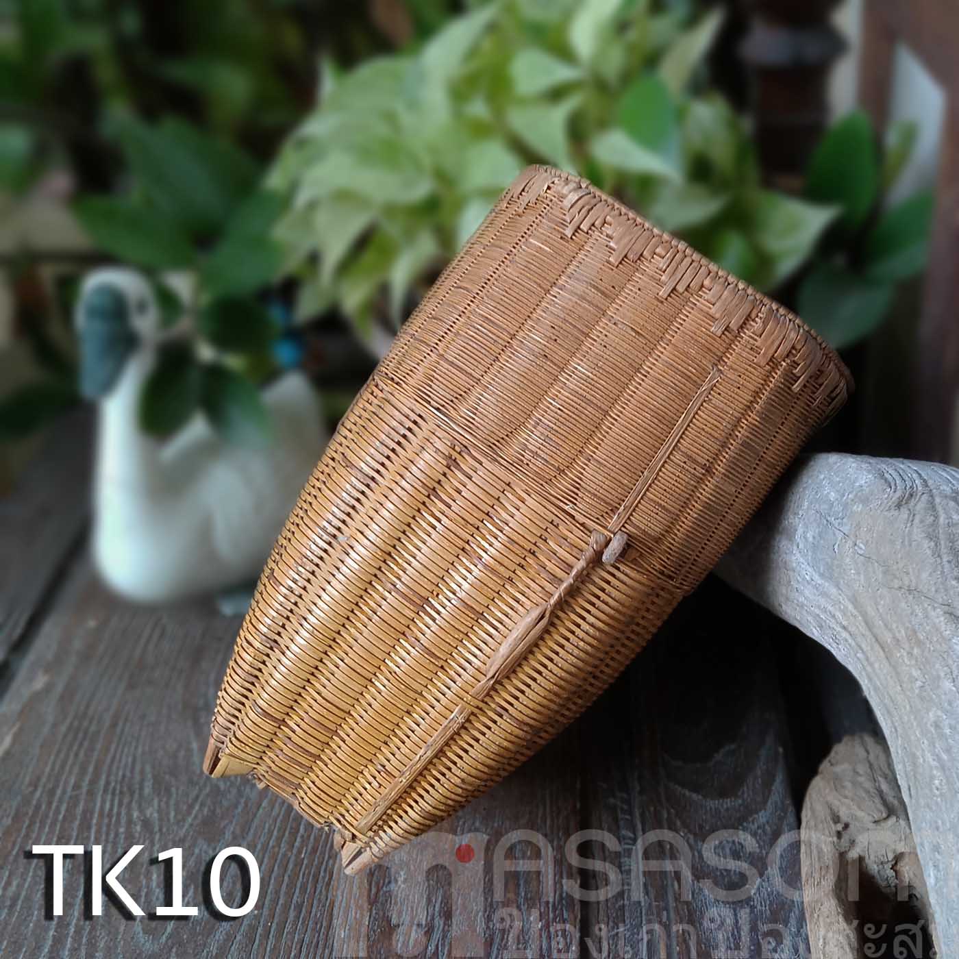 ตะกร้าไม้ไผ่สานของชาวเขา