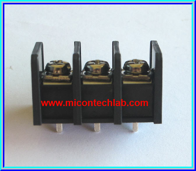 1x Terminal Block Connector 3 Pins 300V/25A Pitch 10.00mm Barrier Type