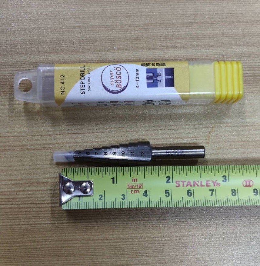 ดอกสเต็ปHSS 4-12มม. BOSCO แกน6มม.