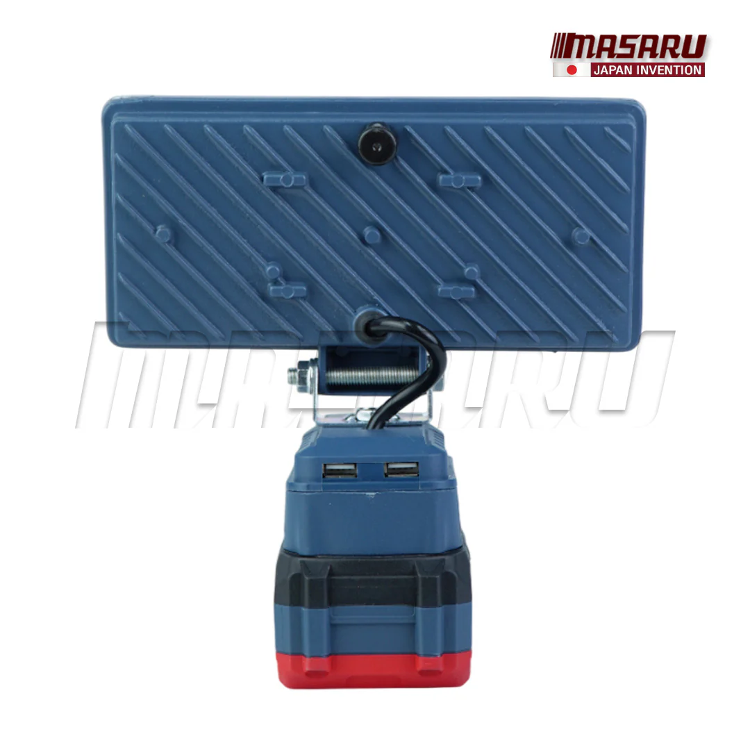 Masaru ไฟสปอร์ตไลท์ไร้สาย 8 นิ้ว 20V รุ่น SCLF-905 ปรับแสงได้ 2 ระดับ 90W สำหรับทำงานกลางคืน