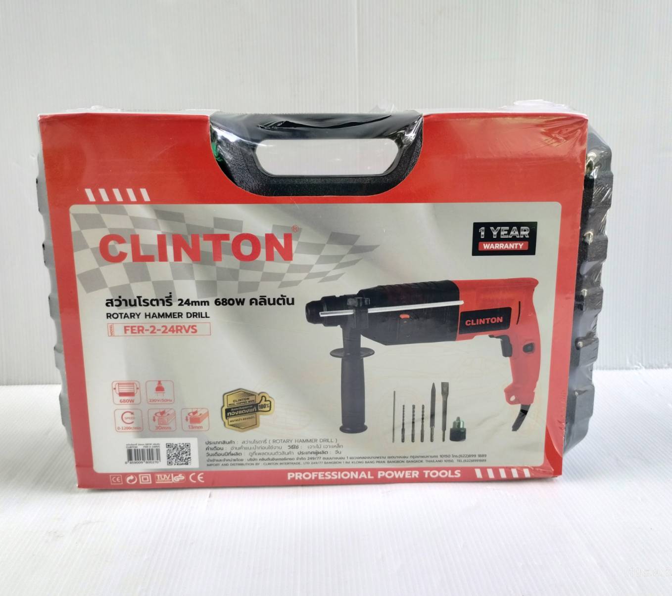 สว่านโรตารี่3ระบบ FER-2-24RVS CLINTON