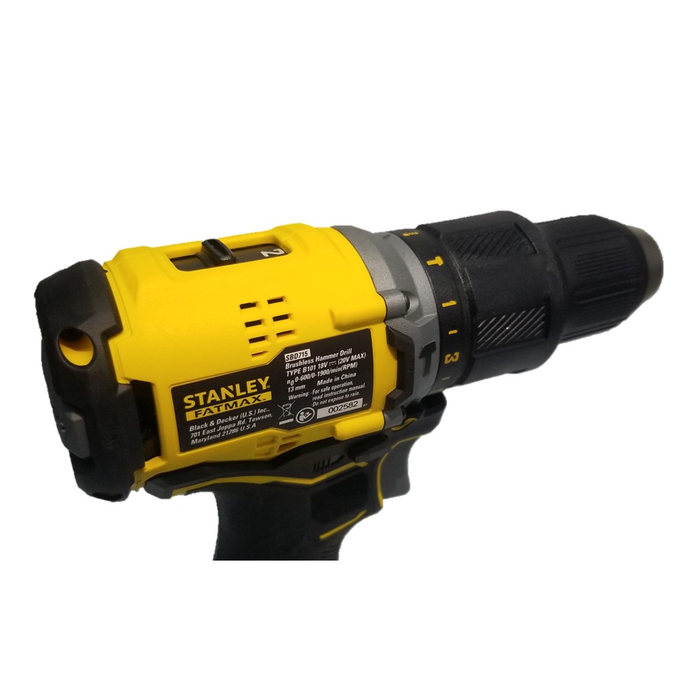 สว่านกระแทกไร้สาย ไร้แปรงถ่าน 20V SBD715D2KA-B1 STANLEY