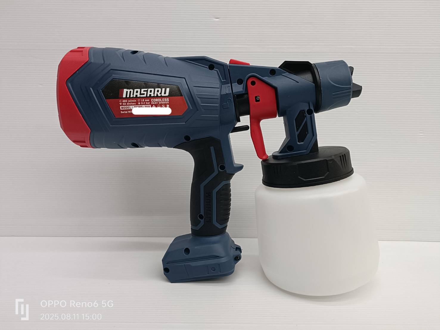 MASARU เครื่องพ่นสีไร้สาย20V SCWG-700-B1