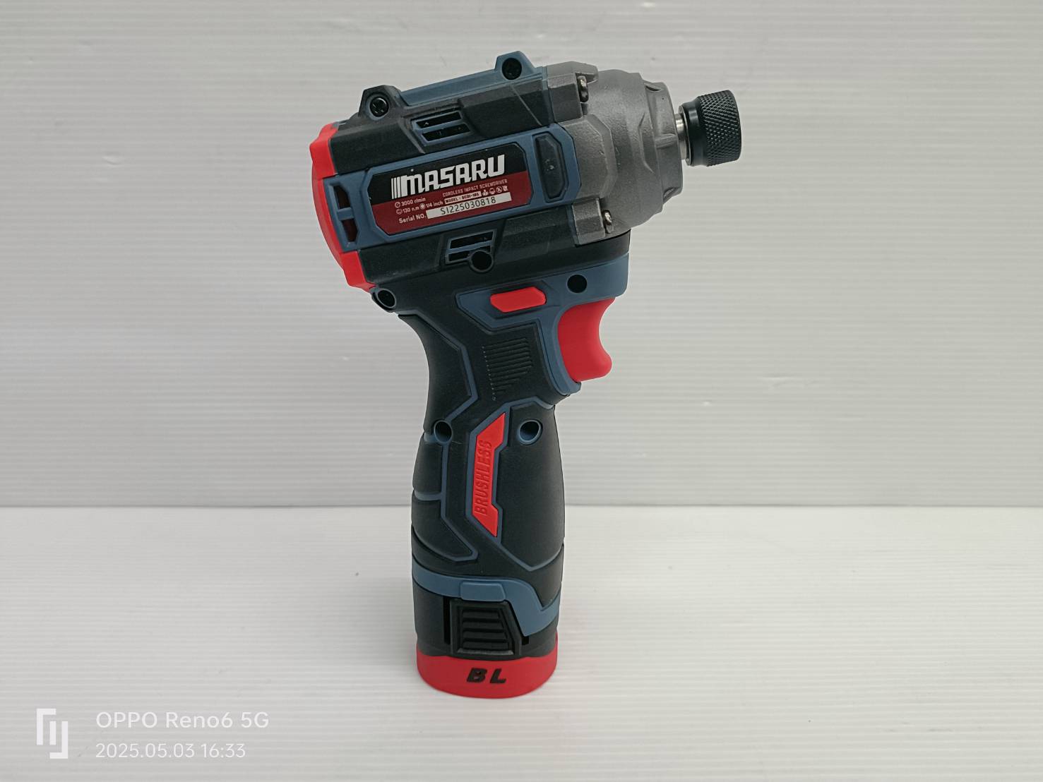 ไขควงกระแทกไร้สาย สว่าน Masaru รุ่น SCDI-185 แบตเตอรี่ลิเธียม 16.8V เจาะสกรู ขันได้ 3 ระดับ