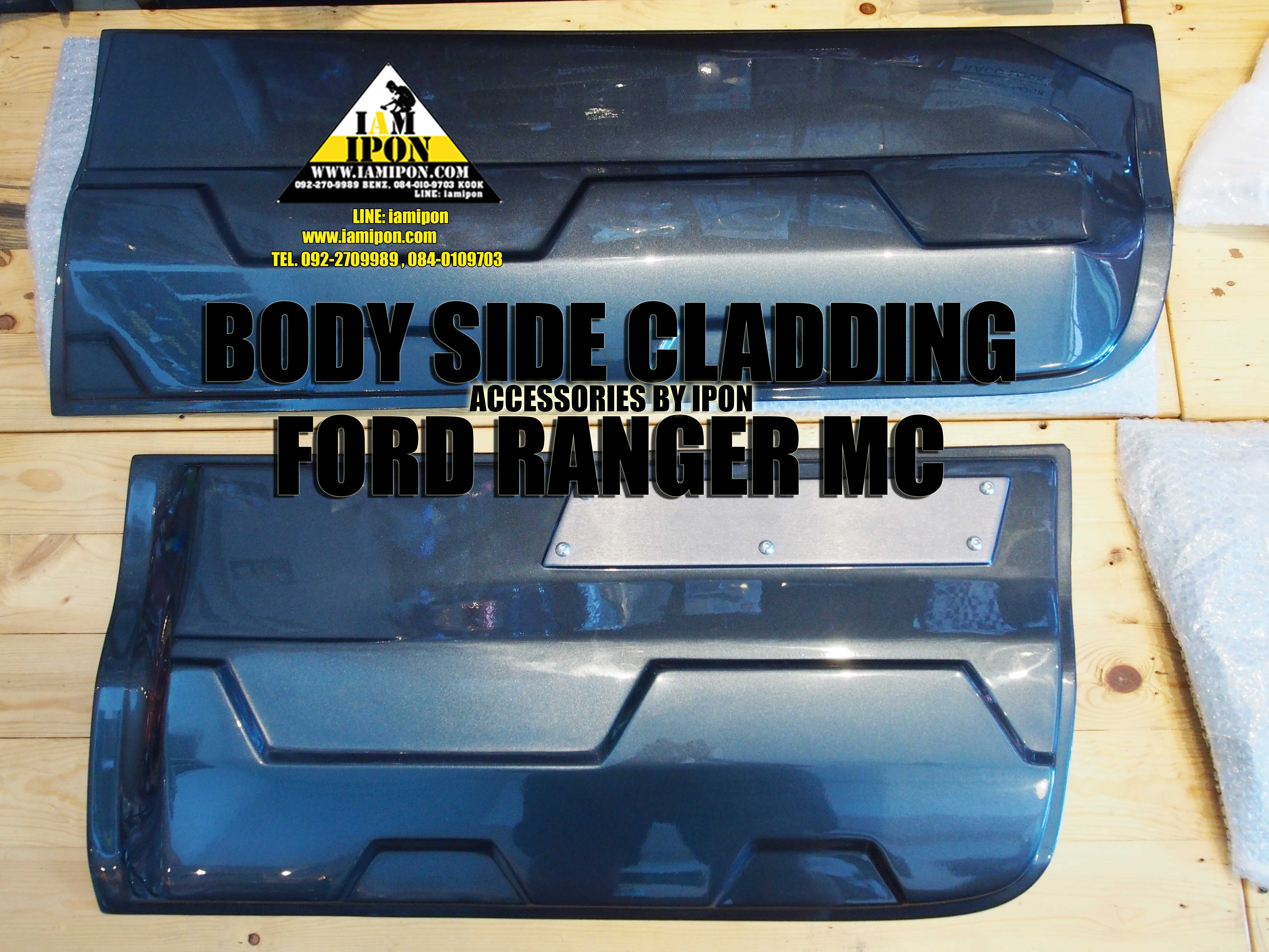 BODY SIDE CLADDING FORD RANGER MC GRAY กาบประตูสีเทาฟอร์ดเรนเจอร์ MC