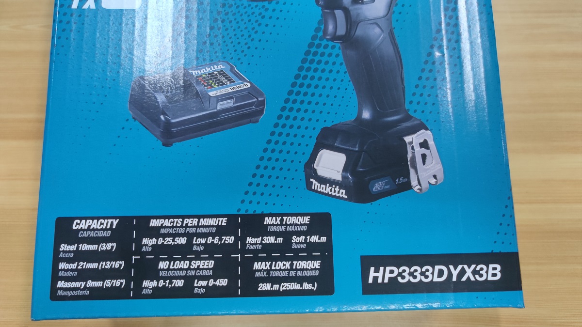 สว่านกระแทกไร้สาย12V HP333DYX3B MAKITA Black Edition