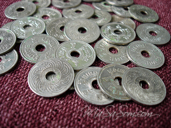 เหรียญ ๕ สตางค์เก่า ปีพ.ศ.๒๔๘๐