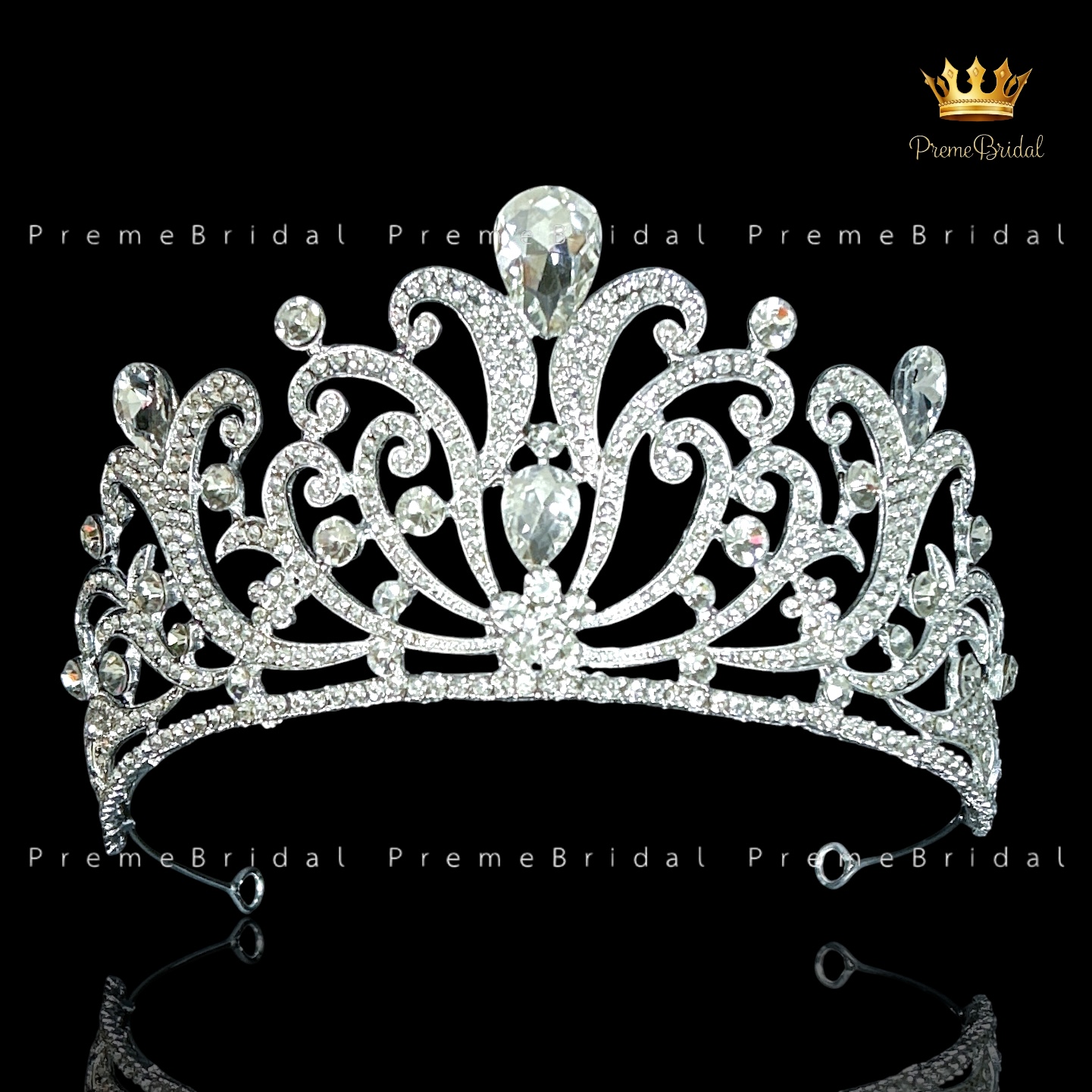 (พร้อมส่ง) เทียร่า 434 มงกุฎนางงาม งานสวย ปราณีต QCเพชรทุกเม็ด สินค้าพร้อมส่งจากไทย