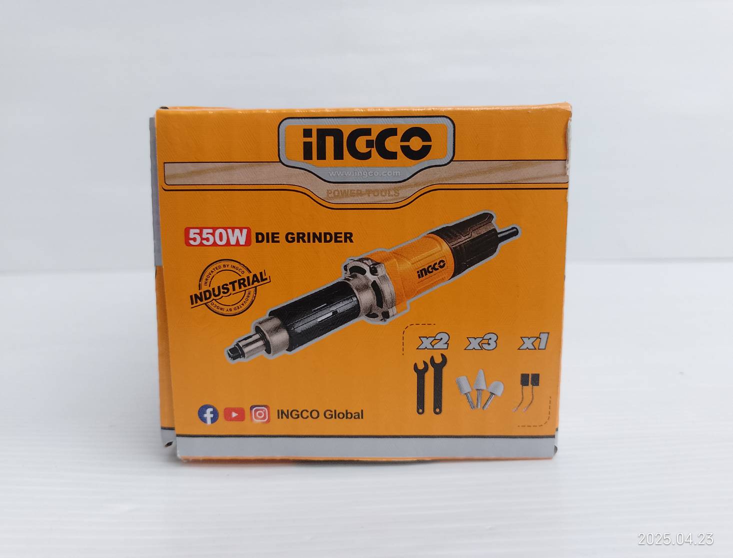 INGCO เครื่องเจียร์คอตรง 550W แกน6 มม. 1/4" รุ่น PDG5501
