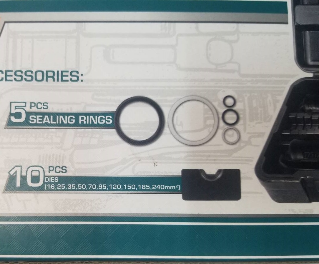 คีมย้ำหางปลาไฮดรอลิค 16-240mm² THCT0240 TOTAL