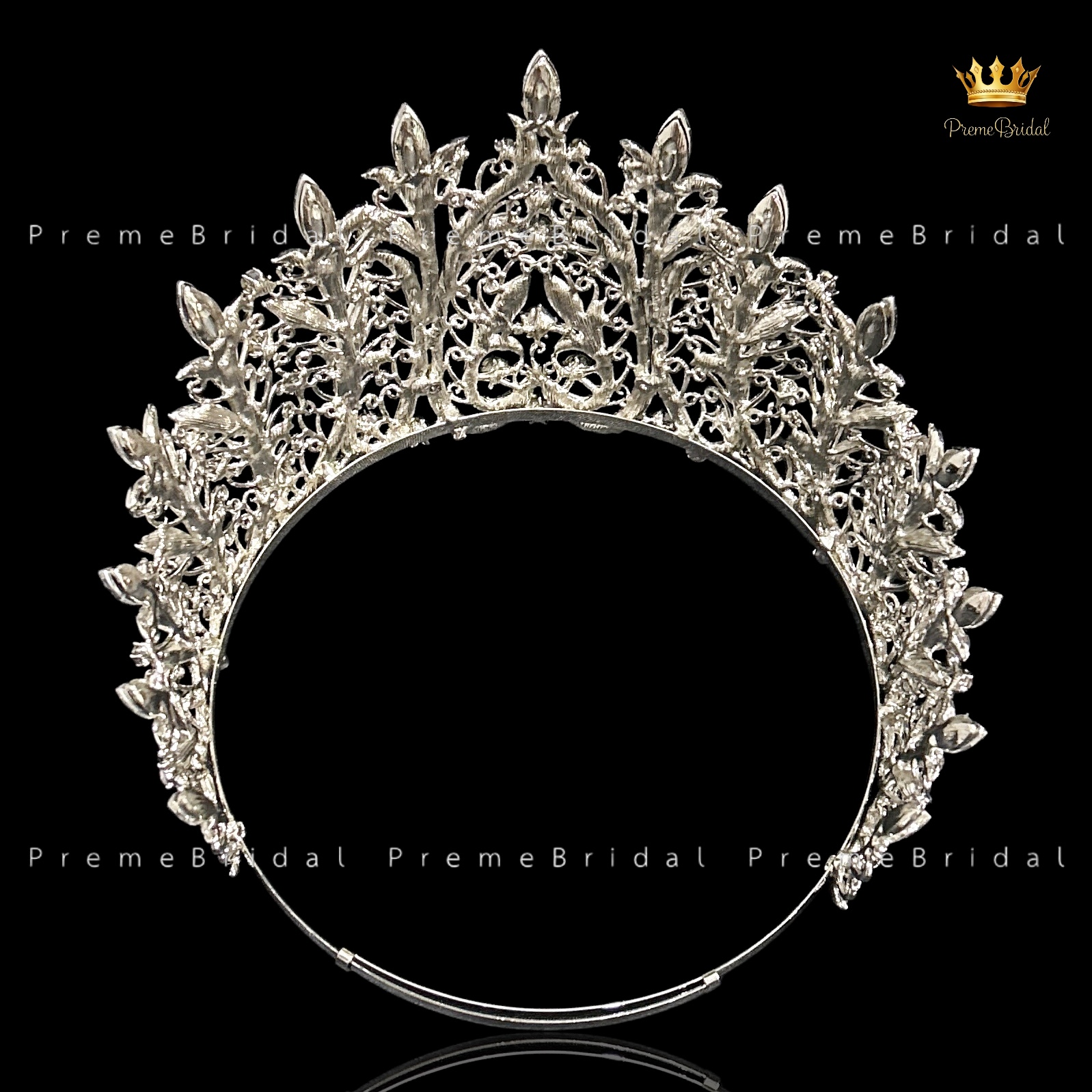 (พร้อมส่งจากไทย) มงกุฏ 138 ขนาดใหญ่ไซส์นางงาม งานสวย งานโลหะฐานกลมปรับขนาดได้ ส่งด่วน ส่งจาก จ.อุบลราชธานี