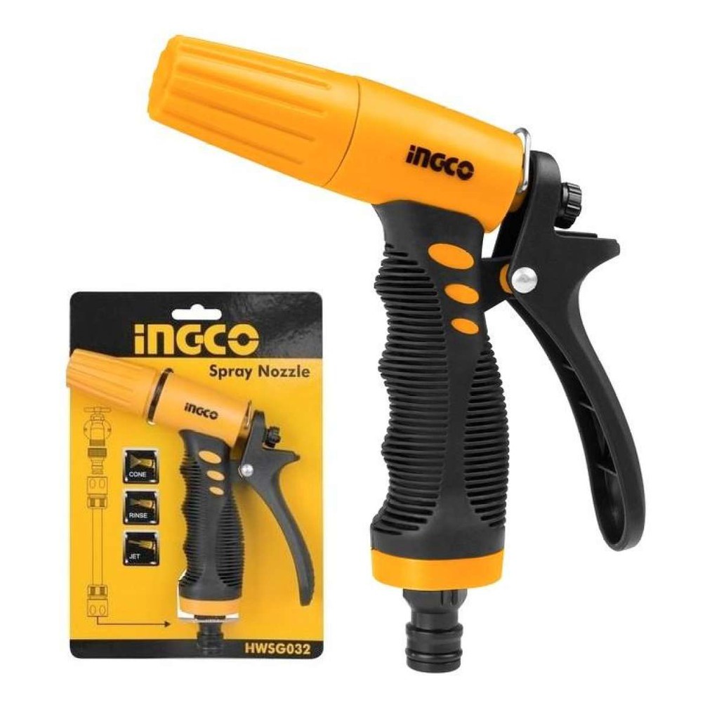 INGCO หัวฉีดน้ำ ปืนฉีดน้ำ ปรับระดับได้ 3 รุ่น HWSG032