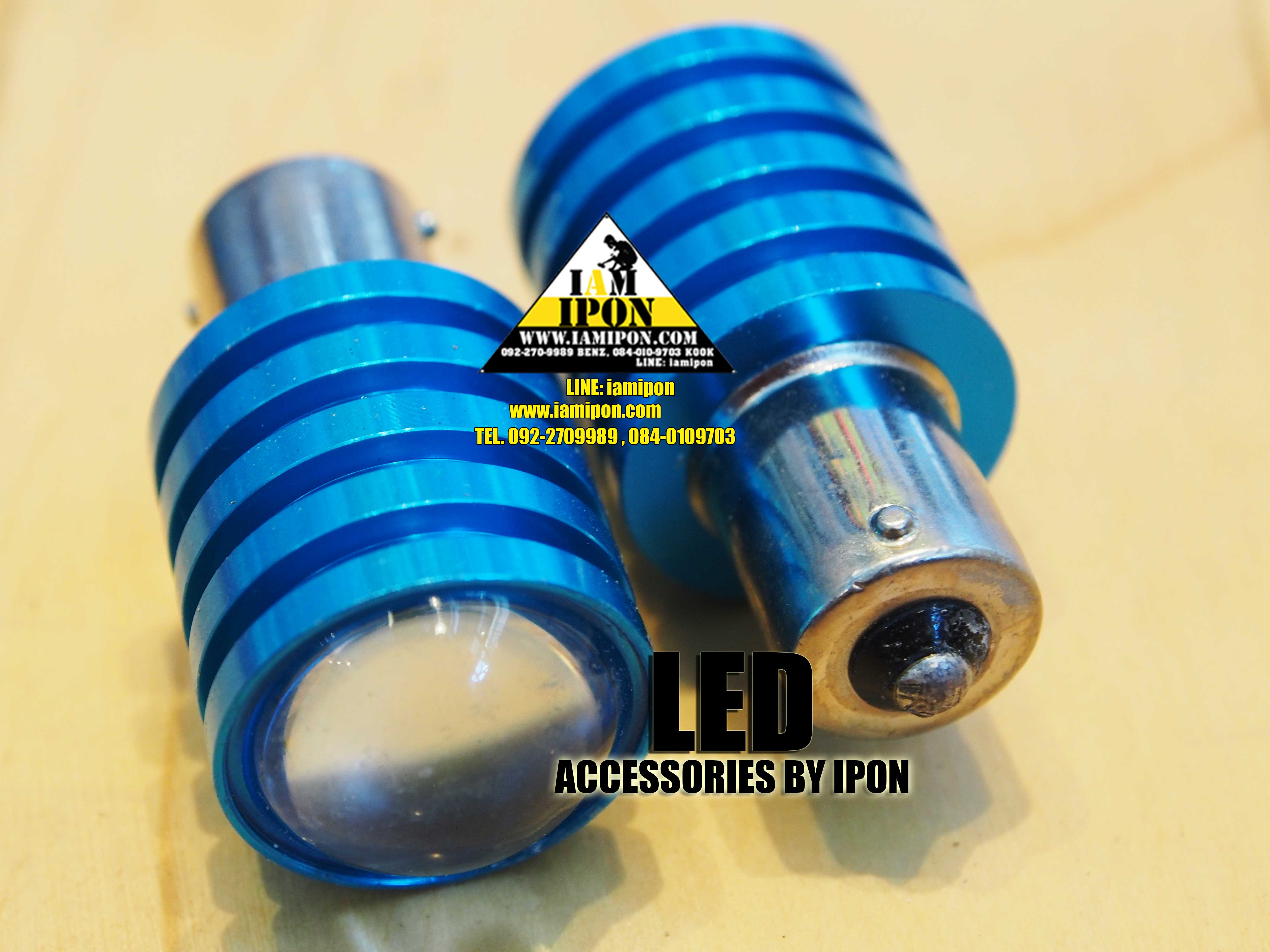 หลอดไฟเลี้ยวหรือถอย LED หัวโปรเจคเตอร์ สีขาว T20