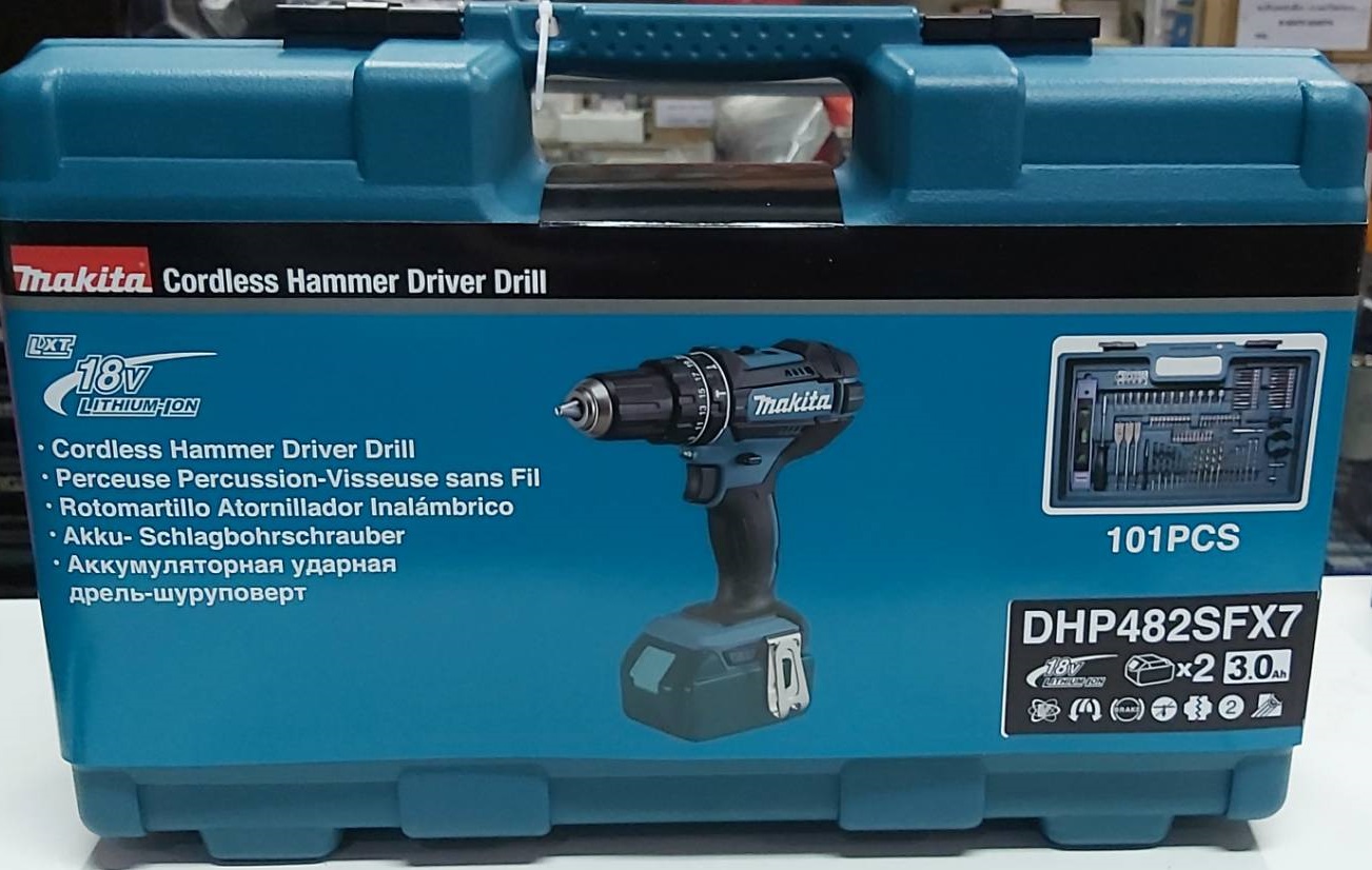 สว่านกระแทกไร้สาย18V DHP482SFX7 MAKITA