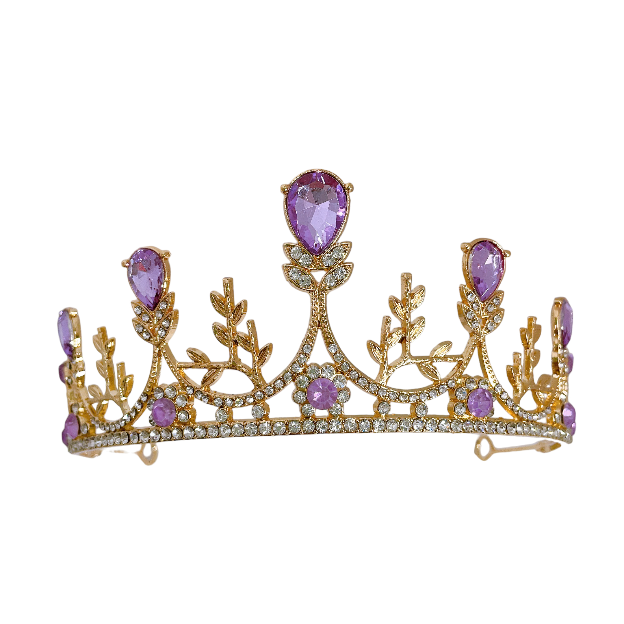 (พร้อมส่ง) เทียร่า 258 สีม่วงทอง งานสวยเกินราคา เกรดพรีเมี่ยม ใส่ได้หลายครั้ง