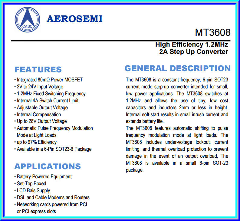 1x แผงวงจรสเตปอัพ MT3608 (Boost) 2A ดีซีทูดีซี คอนเวอเตอร์