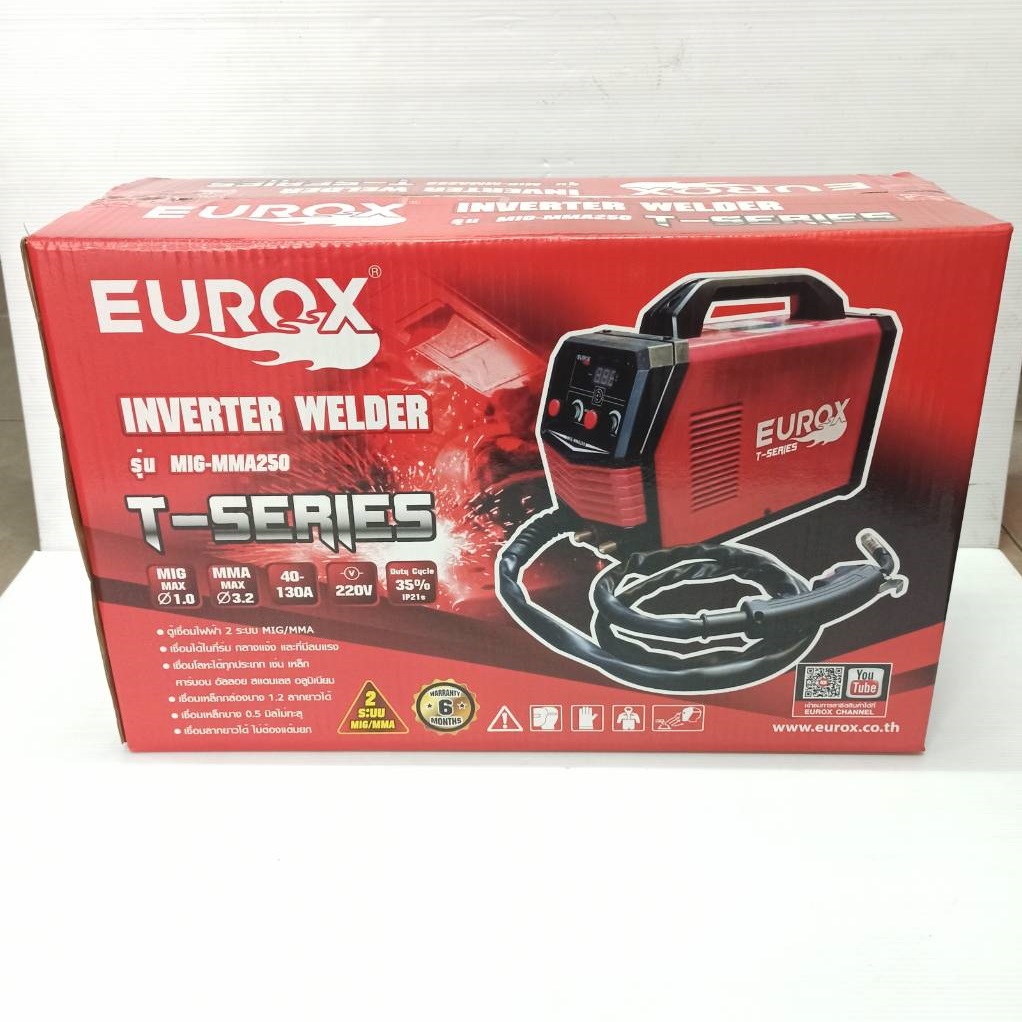 เครื่องเชื่อมไฟฟ้า3ระบบ MIG-MMA250 EUROX