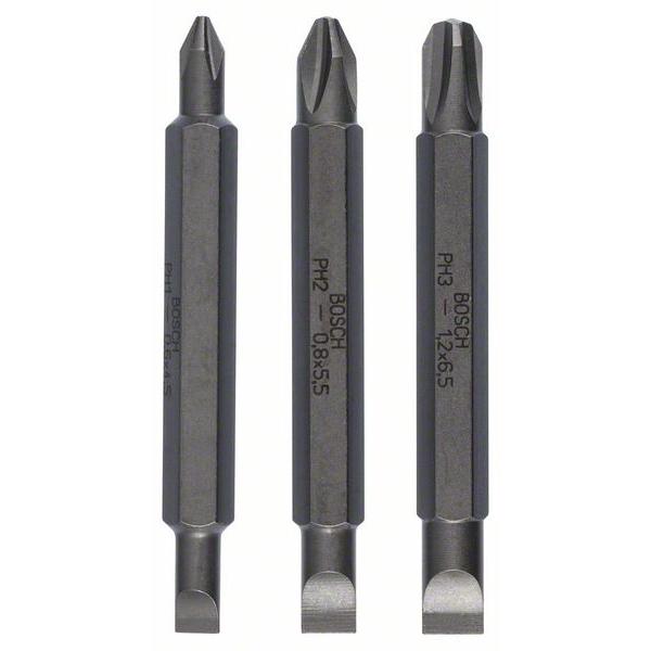 ดอกไขควง PH / SL x60mm. BOSCH 2607001746 แพค3ดอก