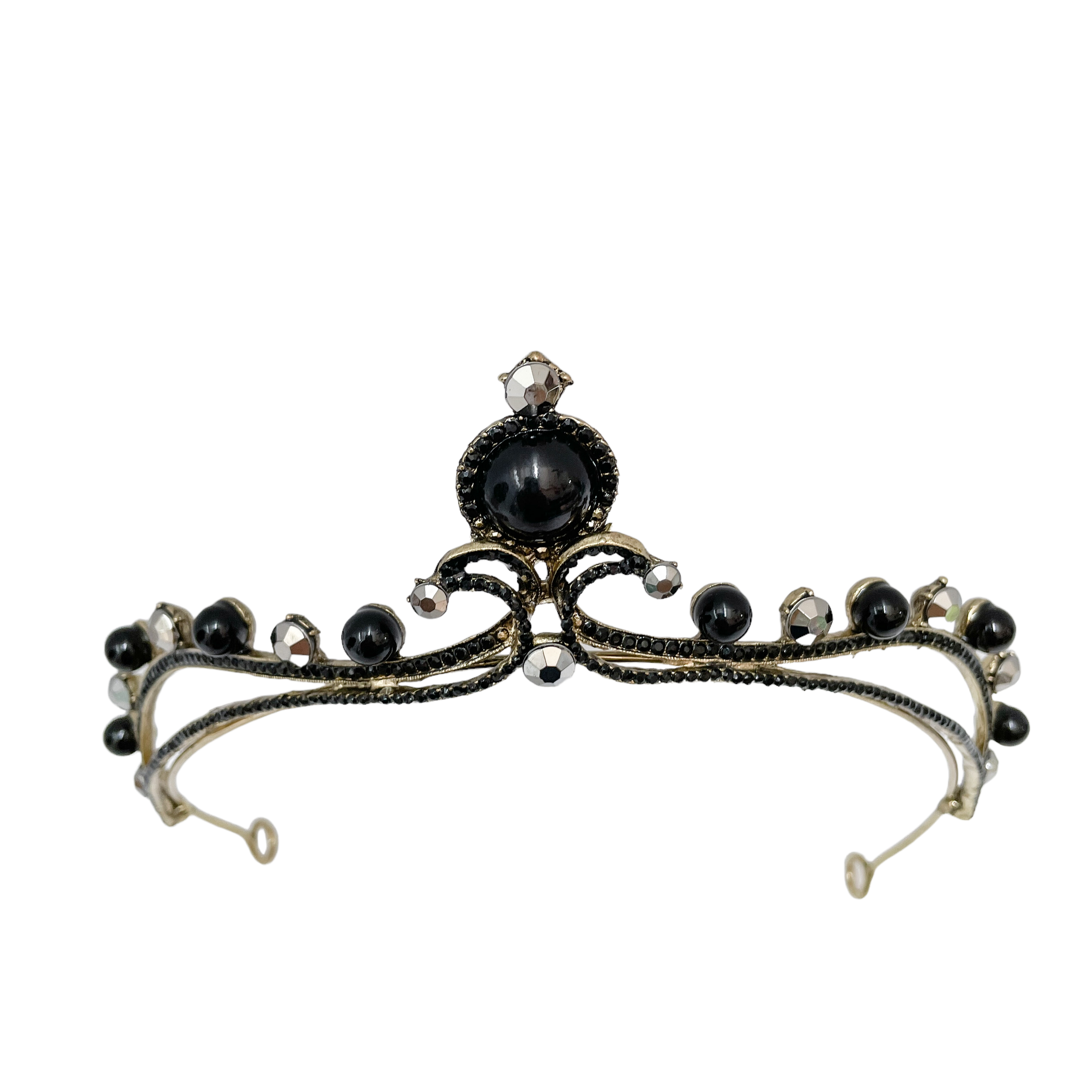 (พร้อมส่ง) มงกุฎสีดำ 313 เทียร่าเจ้าสาว งานสวย ปราณีต QCเพชรทุกเม็ด สินค้าพร้อมส่งจากไทย