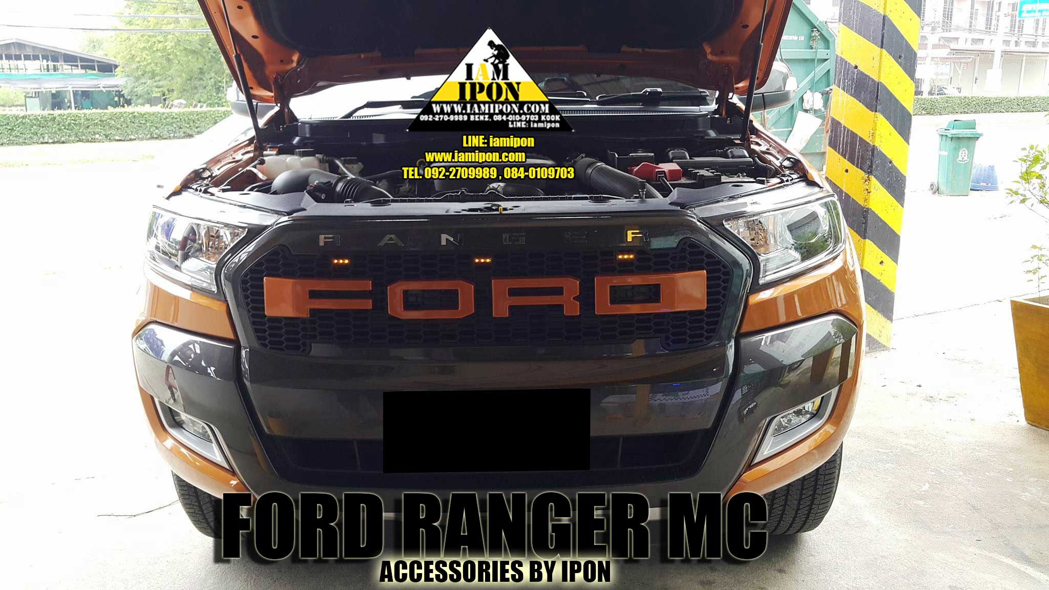3D CHARACTER FRONT GRILL FORD RANGER MC STAINLESS ตัวหนังสือสเตนเลสติดกระจังหน้าฟอร์ดเรนเจอร์ MC