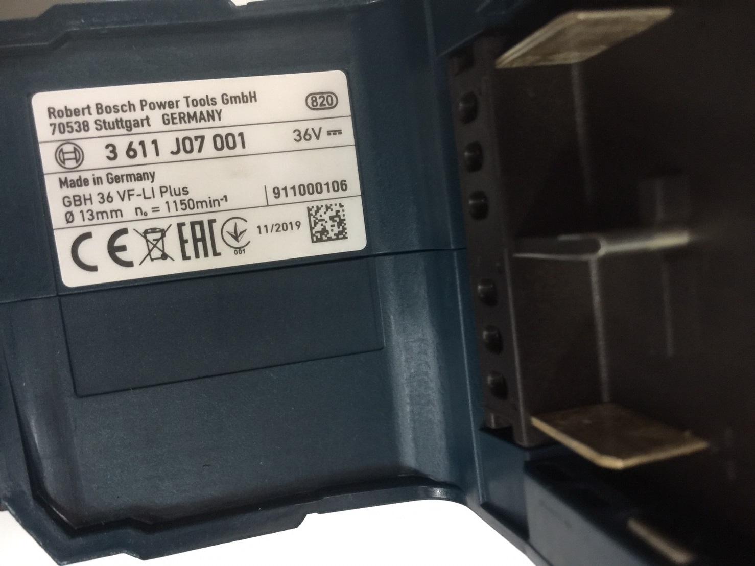 สว่านโรตารี่36V GBH36VF-LI Plus BOSCH