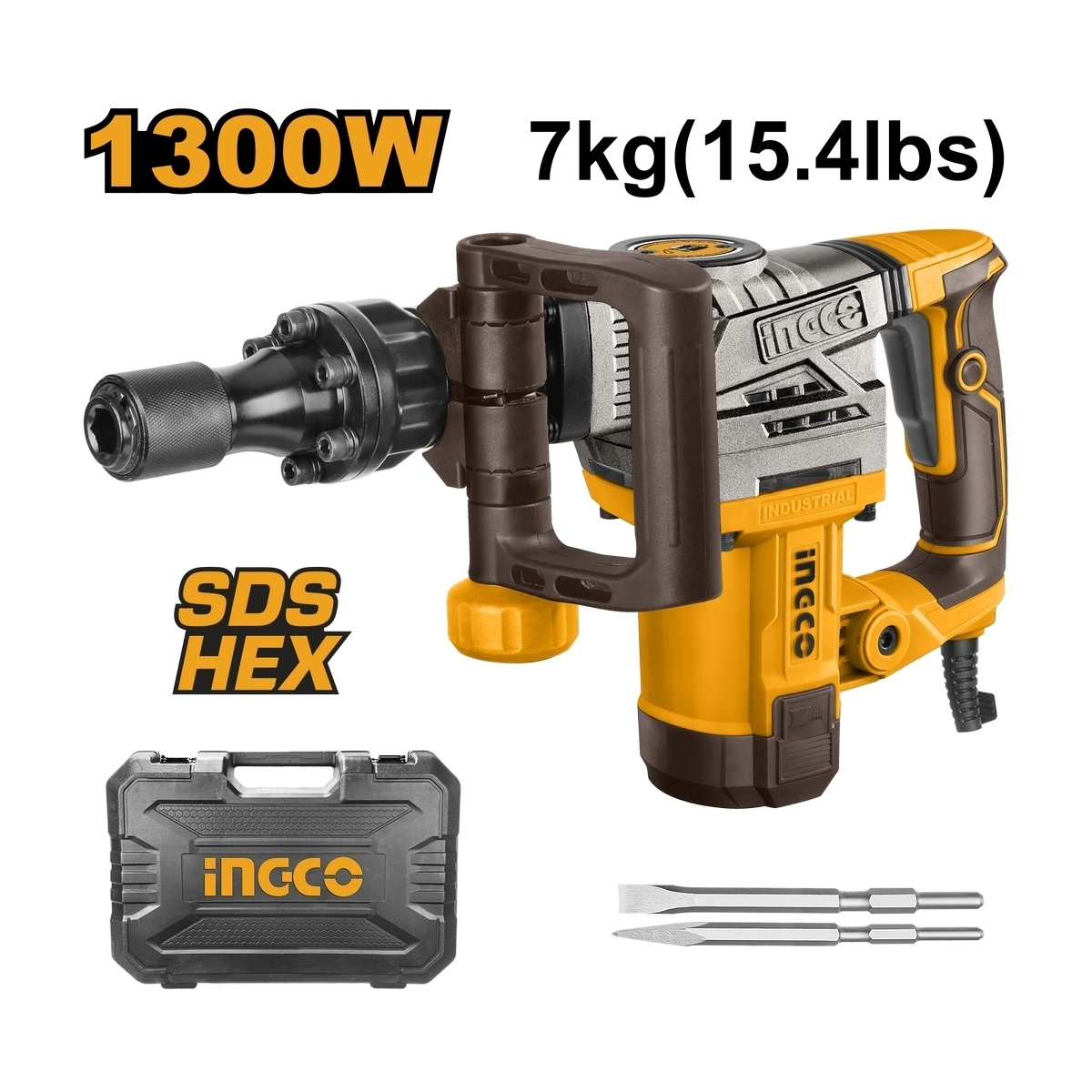 INGCO สกัดไฟฟ้า 1,300W รุ่น PDB130018 Hex17