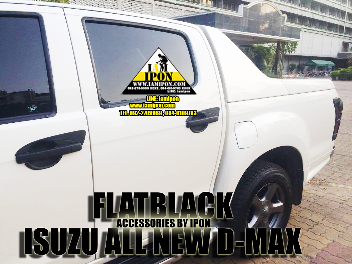 TRAIL LAMP COVER ALL NEW D-MAX 2012 UP FLATBLACK ครอบไฟท้ายดำด้านออนิวดีแมก 2012