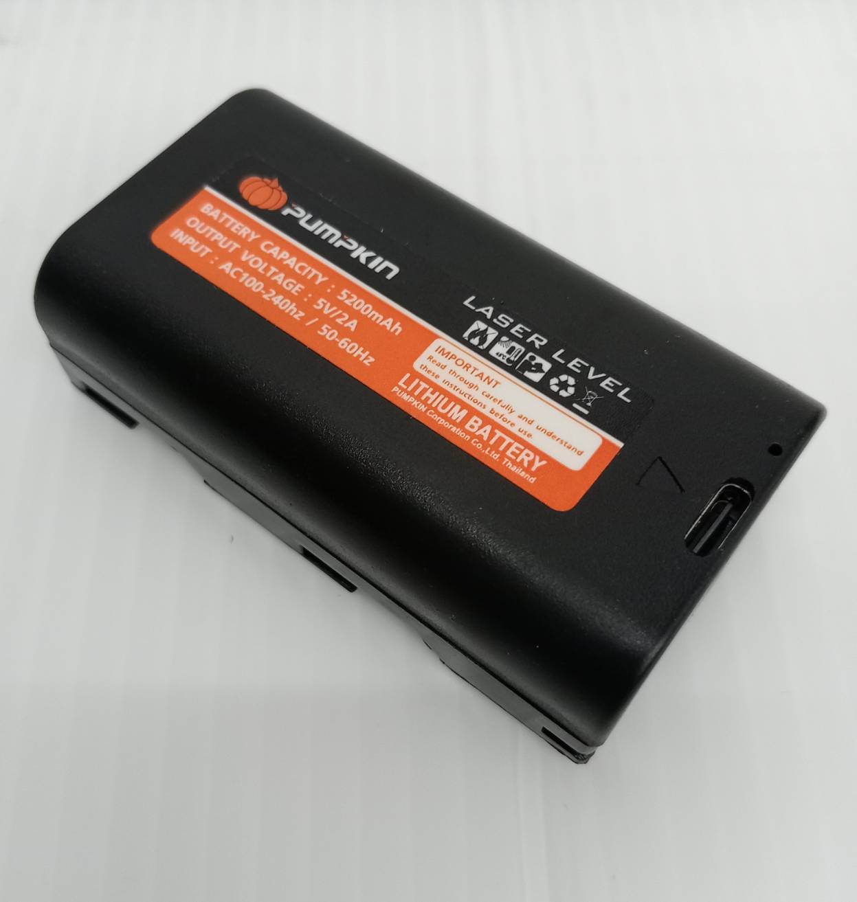 แบตเตอรี่ สำหรับเลเซอร์16เส้น PUMPKIN