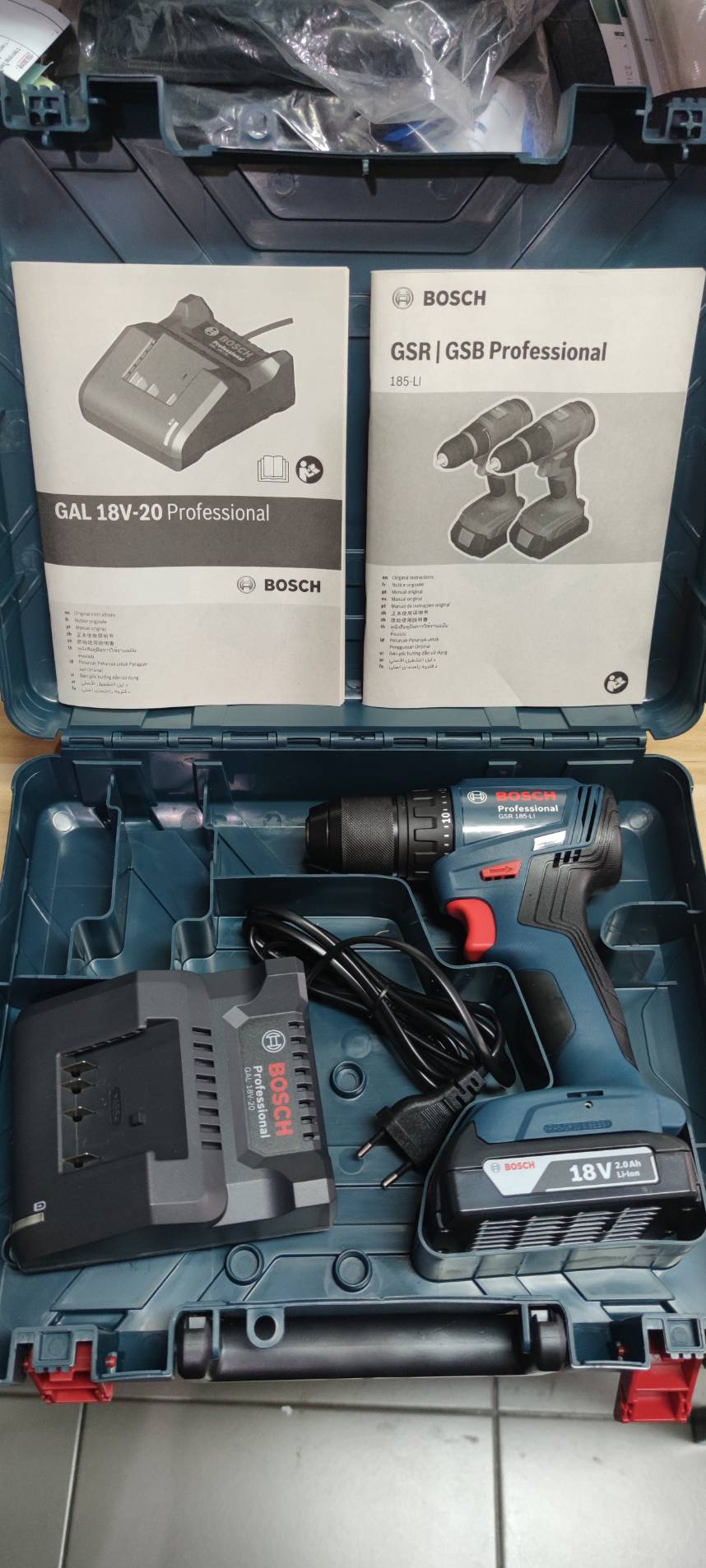สว่านไร้สาย GSR185-LI BOSCH ชุดแบต1ก้อน