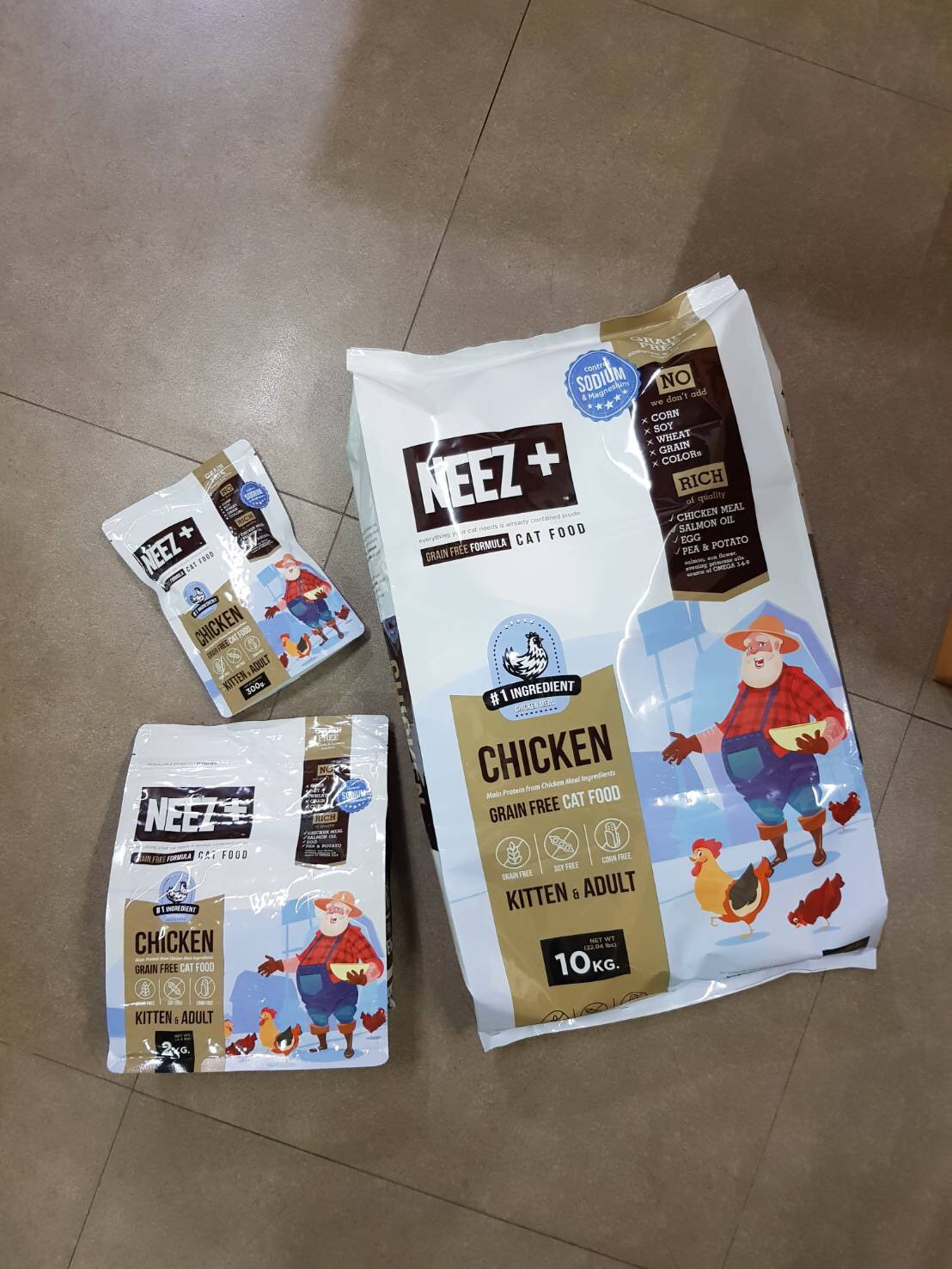 NEEZ+อาหารแมว นีซพลัส เกรนฟรี พรีเมี่ยมสำหรับน้องแมว 🐥สูตรลูกแมว 1 กิโล 270.- เหมาะกับ1ปีแรกโดยเฉพาะ