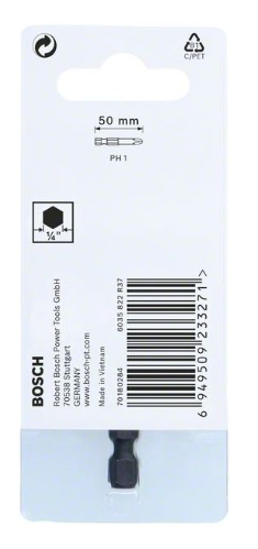 ดอกไขควงกระแทก PH1x50mm. BOSCH