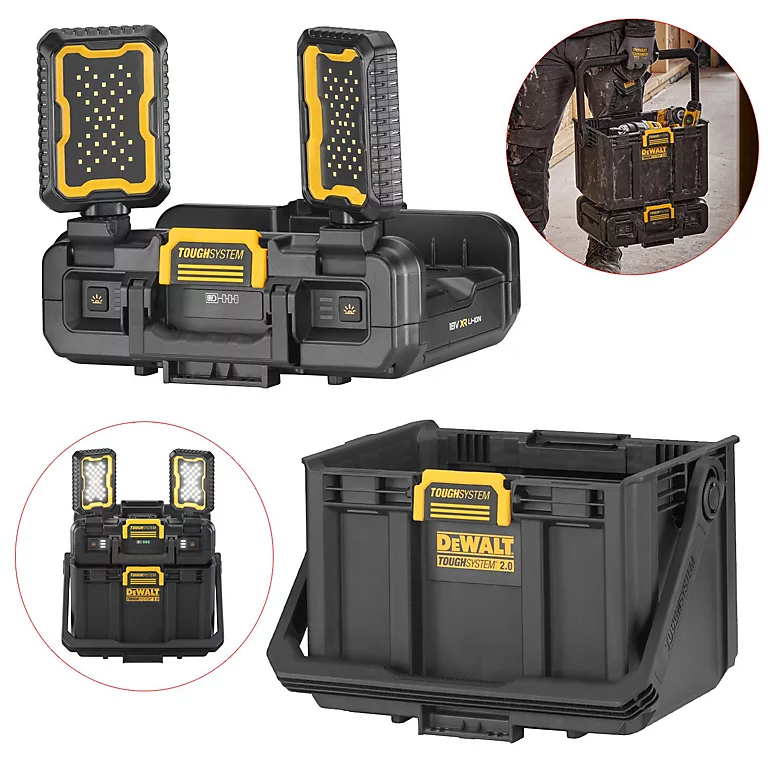 DEWALT Tough System 2.0 กล่องและไฟส่องสว่าง DWST08061-1