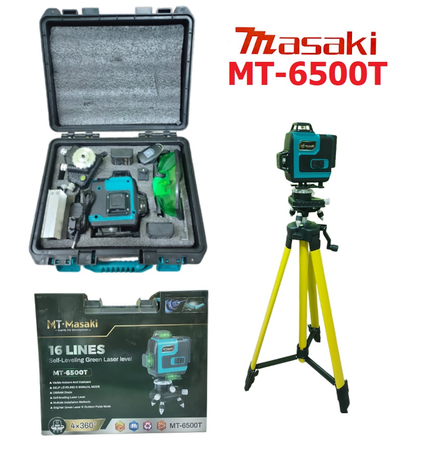 เลเซอร์วัดระดับ16เส้น MT-6500T MASAKI พร้อมขาตั้ง