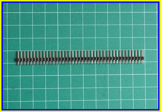1x พินเฮดเดอร์ตัวผู้ ขาตรง 1x40 ขา พิทซ์ 2.54 มม.