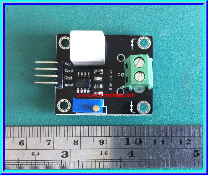 1x เซ็นเซอร์วัดกระแส WCS2702 Hall Effect DC AC Current Sensor +/- 0-2A