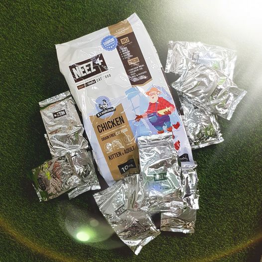 NEEZ+อาหารแมว นีซพลัส เกรนฟรี พรีเมี่ยมสำหรับน้องแมว 🐥สูตรแมวใหญ่ 10 กิโล 1950.- เหมาะกับแมวโต อายุ 4 เดือน-12 ปี (ฟรีส่ง)