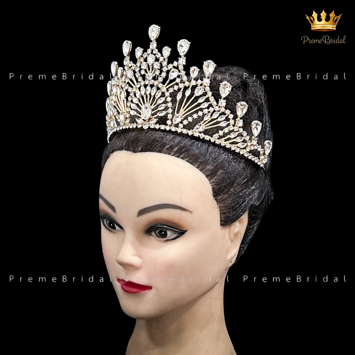 (พร้อมส่ง) เทียร่า 448 มงกุฎครึ่งหัว ไซส์นางงาม ปราณีต QCเพชรทุกเม็ด สินค้าพร้อมส่งจากไทย