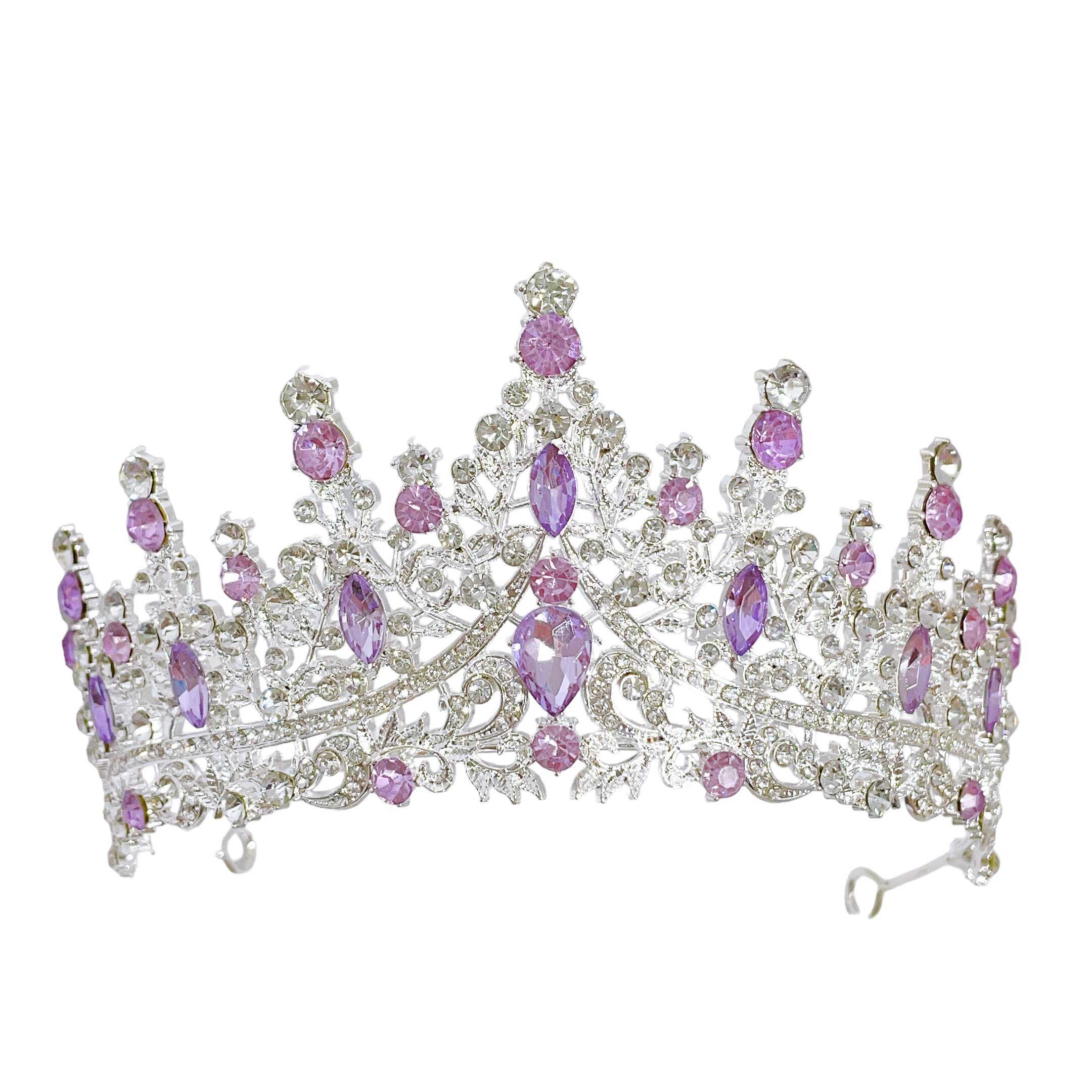 (พร้อมส่ง) เทียร่า 273 สีม่วง-เงิน มงกุฎนางงาม งานสวย ปราณีต QCเพชรทุกเม็ด ร้านคนไทย คุยง่าย ส่งเร็ว