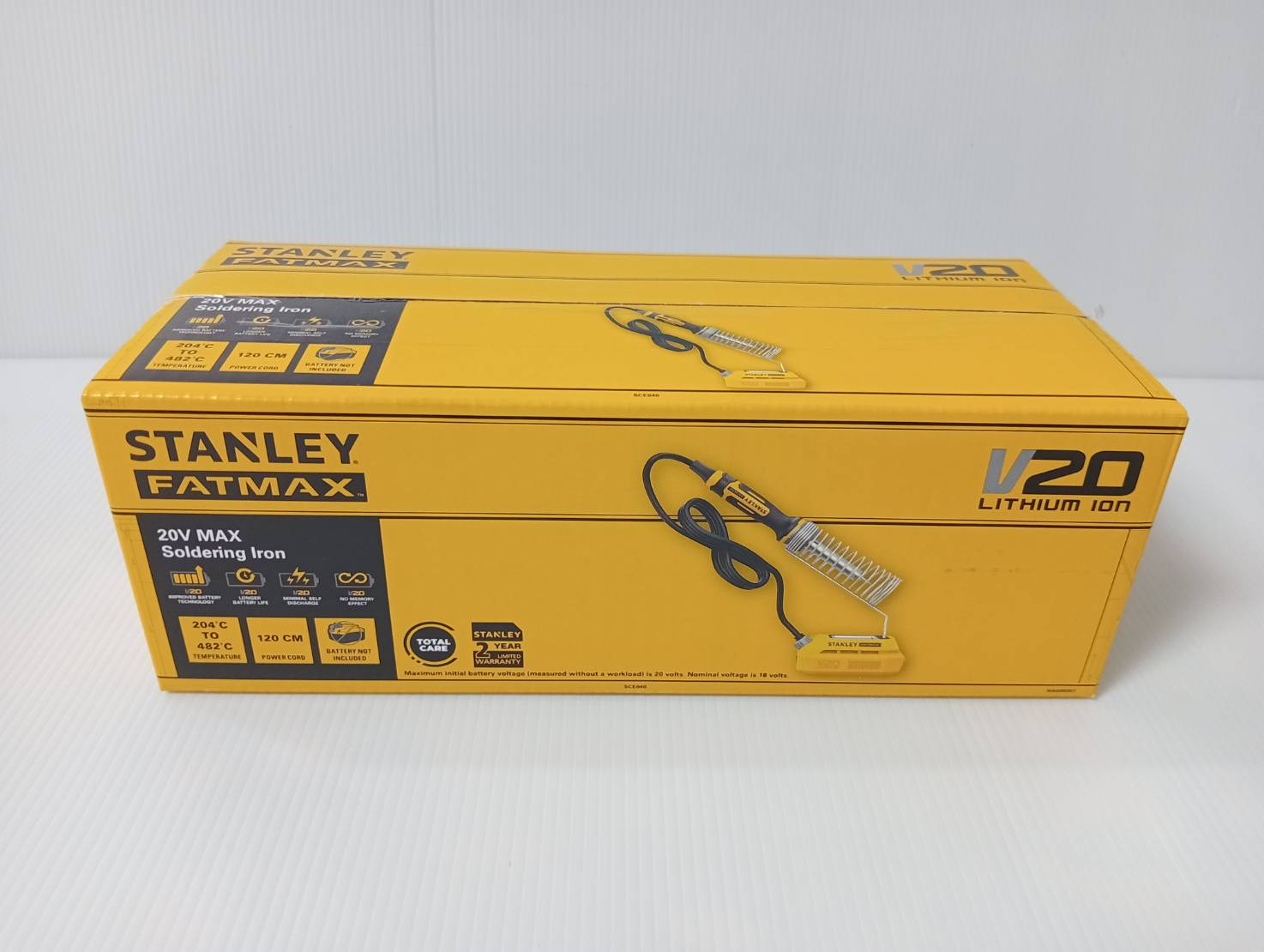 หัวแร้งบัดกรีไร้สาย20V เฉพาะตัวเครื่อง SCE040-KR STANLEY