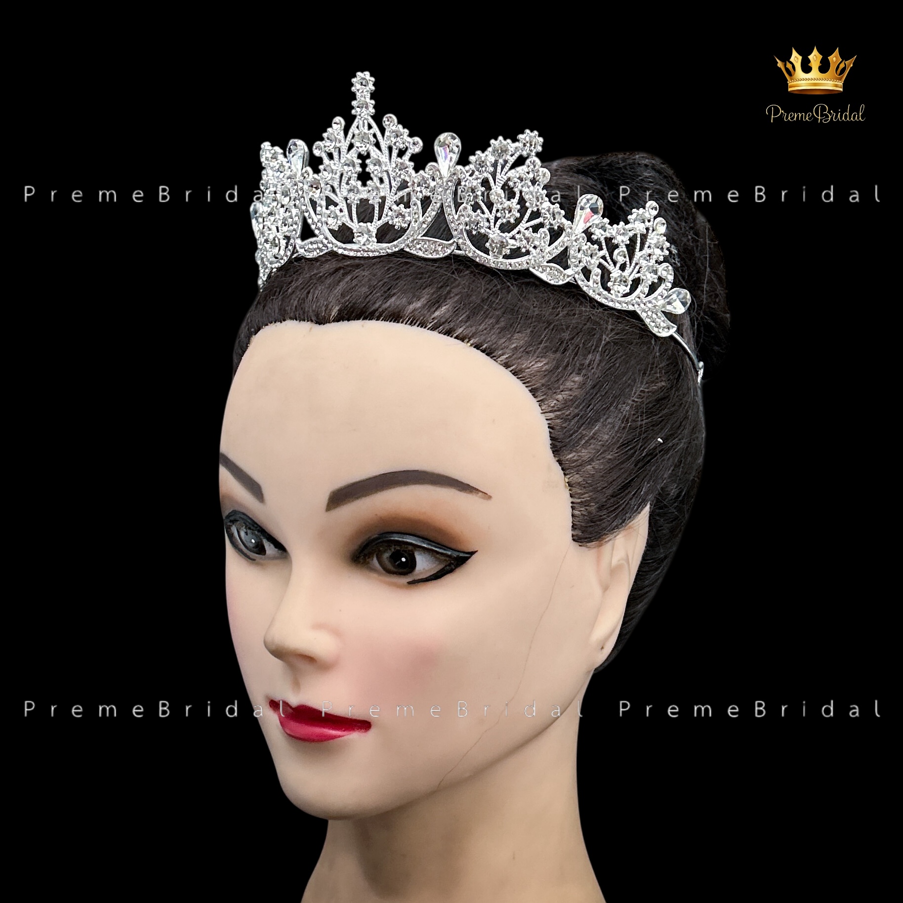 (พร้อมส่ง) เทียร่า 253 สีเงิน มงกุฎนางงาม มงกุฎเจ้าหญิง งานสวย ปราณีต QCเพชรทุกเม็ด สินค้าพร้อมส่งจากไทย