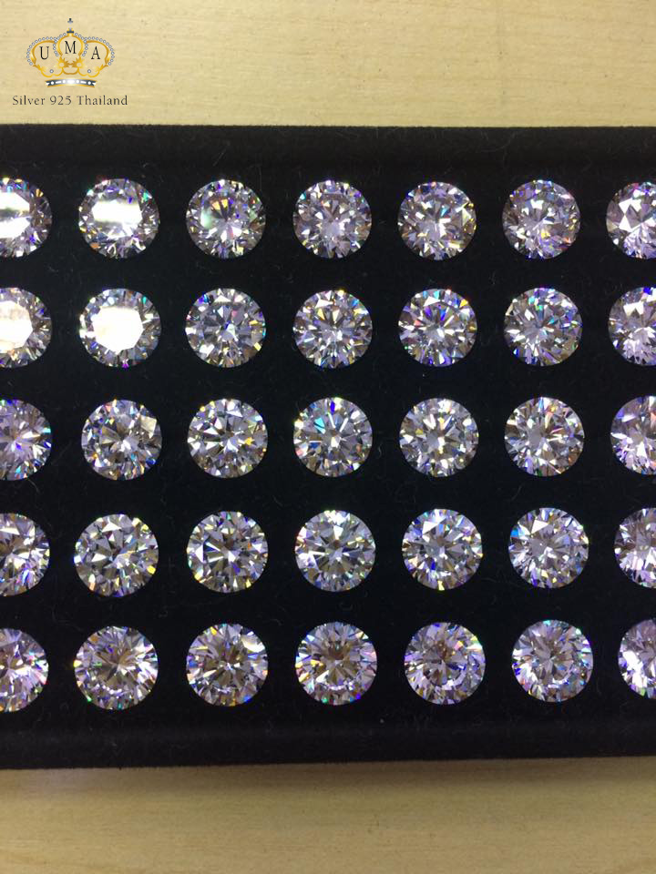 เพชรสวิส เพชรCZ 8A - Size6.00mm - 1แพ็ค - 50เม็ด