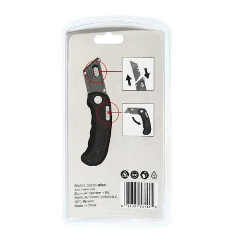 มีดพกแบบพับเก็บใบมีด MAKITA B-65501