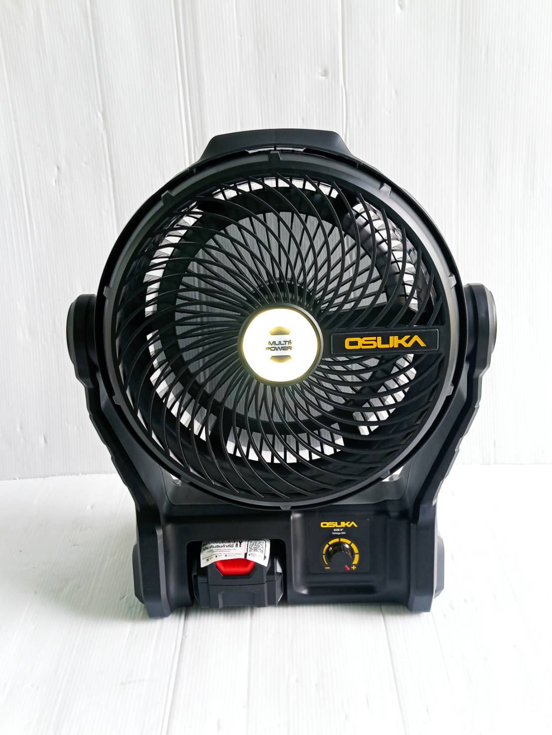 SET B พัดลมไร้สาย 9" OCF762 + ก้อนแบต 4.0Ah OCB-204 OSUKA