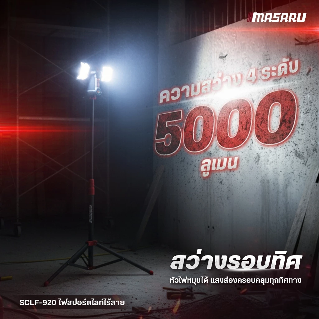 สว่านโรตารี่20V 3ระบบ SCDR-205-B2 MASARU (รุ่นใหม่)