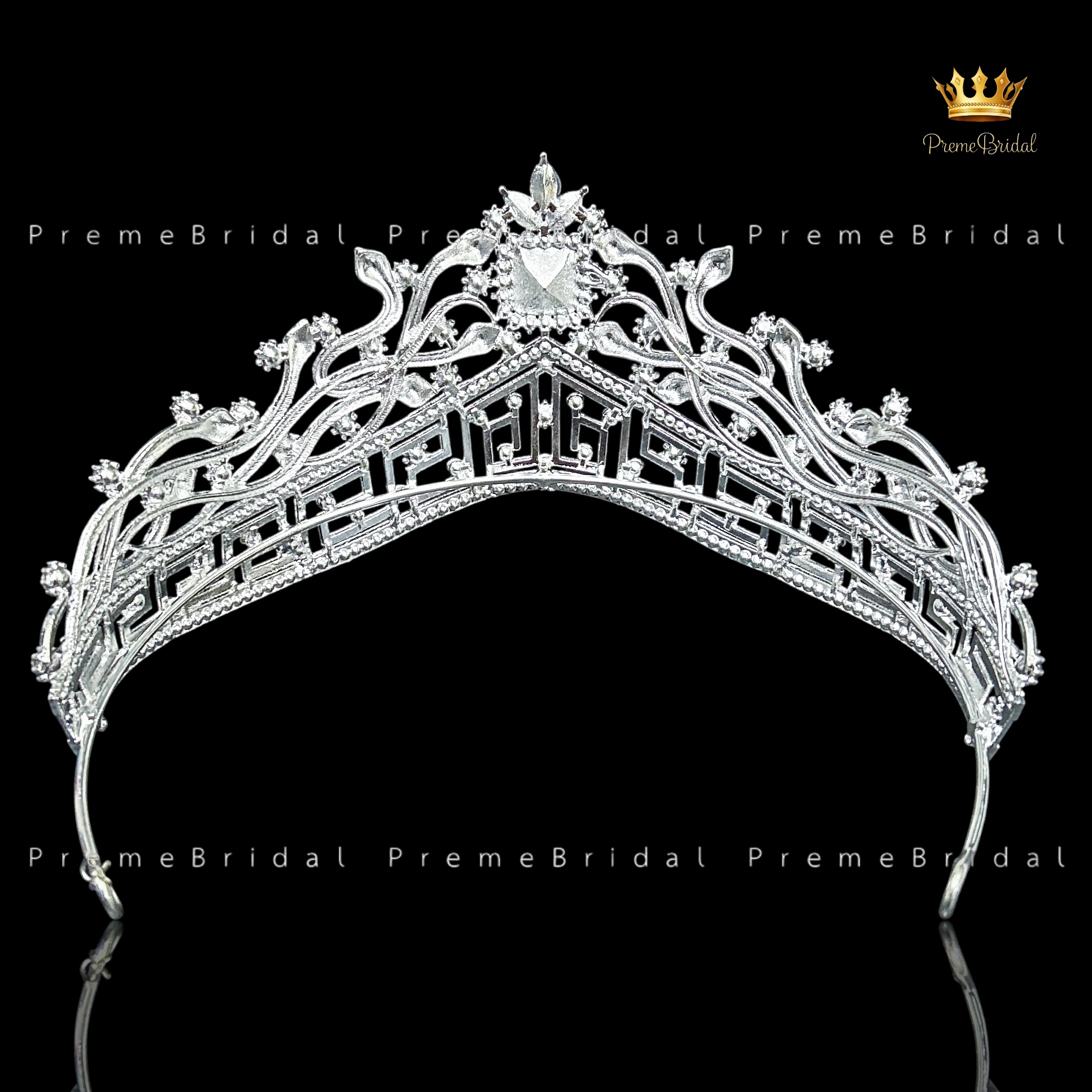 (พร้อมส่ง) เทียร่า 453 สีน้ำเงิน มงกุฎครึ่งหัว งานสวย ปราณีต QCเพชรทุกเม็ด สินค้าพร้อมส่งจากไทย ไม่ต้องรอจีน