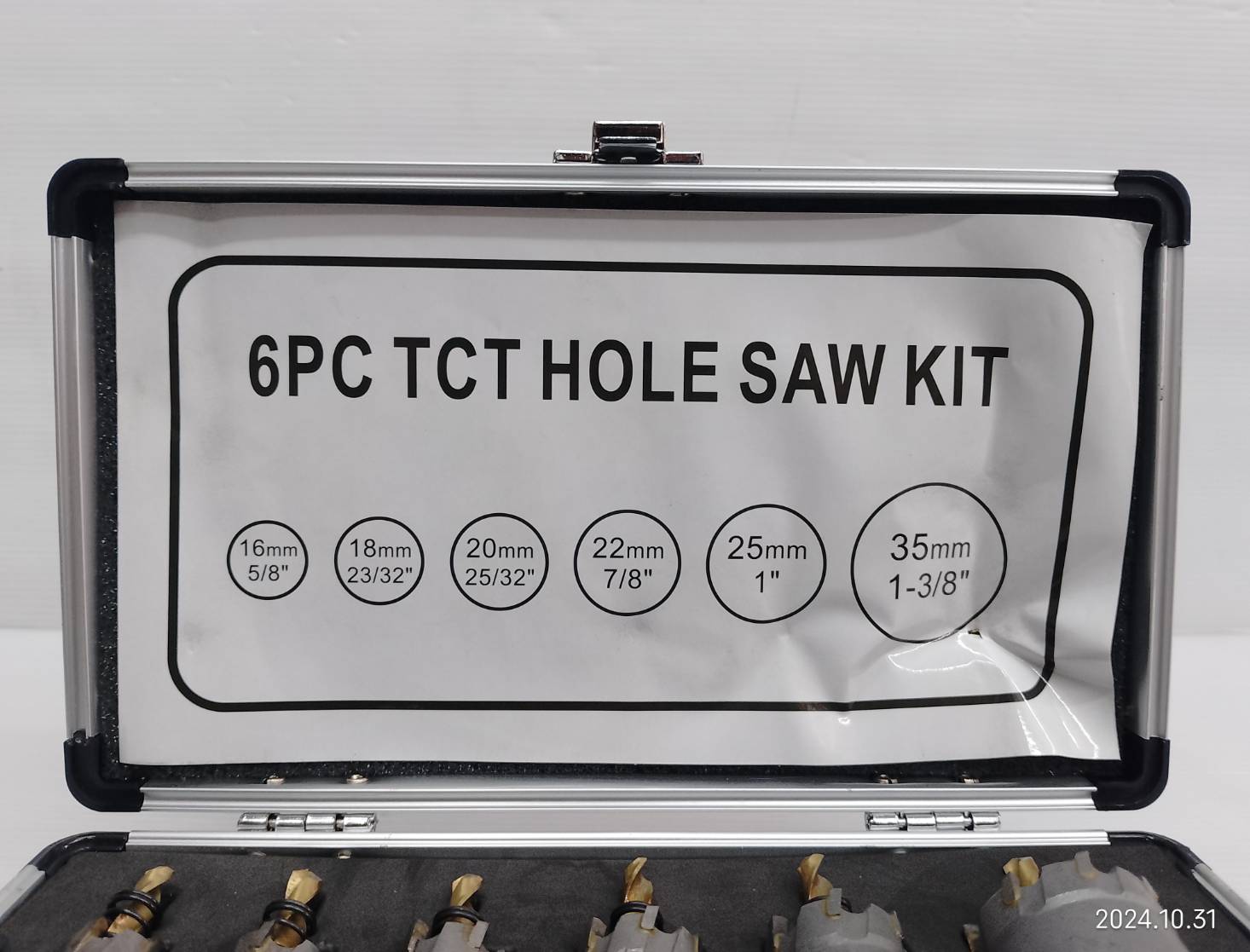 โฮลซอคาไบด์ เจาะสแตนเลส 6ตัว/ชุด KN-D013 KONY